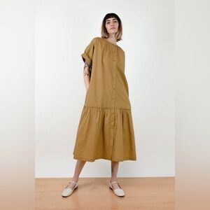 Micaela Greg Button Down Midi Dress